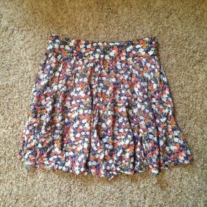 Airy Floral A Line Circle Skirt